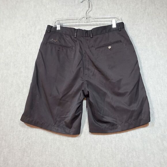 Greg Norman Shorts Mens 34 Black Casual Flat Front Regular Fit Outdoor Preppy - Picture 7 of 8